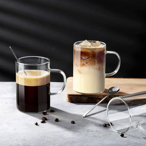 ecooe glass mugs microwave, dishwasher, and freezer safe