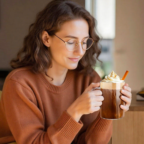 ecooe glass mugs stacked for compact storage
