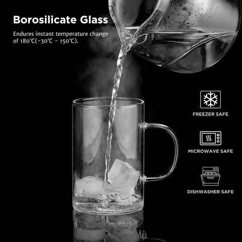 closeup of thickened borosilicate glass detailing