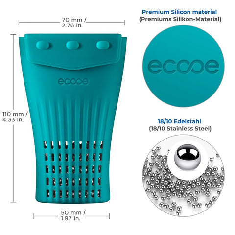 ecooe decanter cleaning beads ideal for wine decanters and narrow neck bottles.