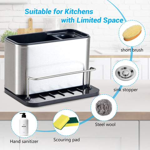 Ecookware by LGX compact sink organizer fits small layouts without crowding.