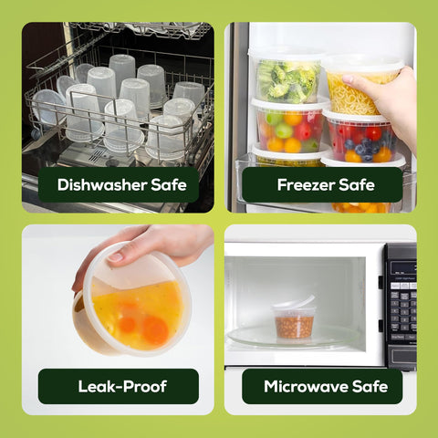 ecoZo 16oz freezer-to-microwave use for convenient meals