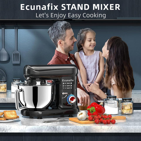 Ecunafix 304 stainless steel bowl ensures safe food prep.