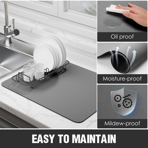 EDC-BFYOU 0.2-inch thick mat provides durable kitchen protection