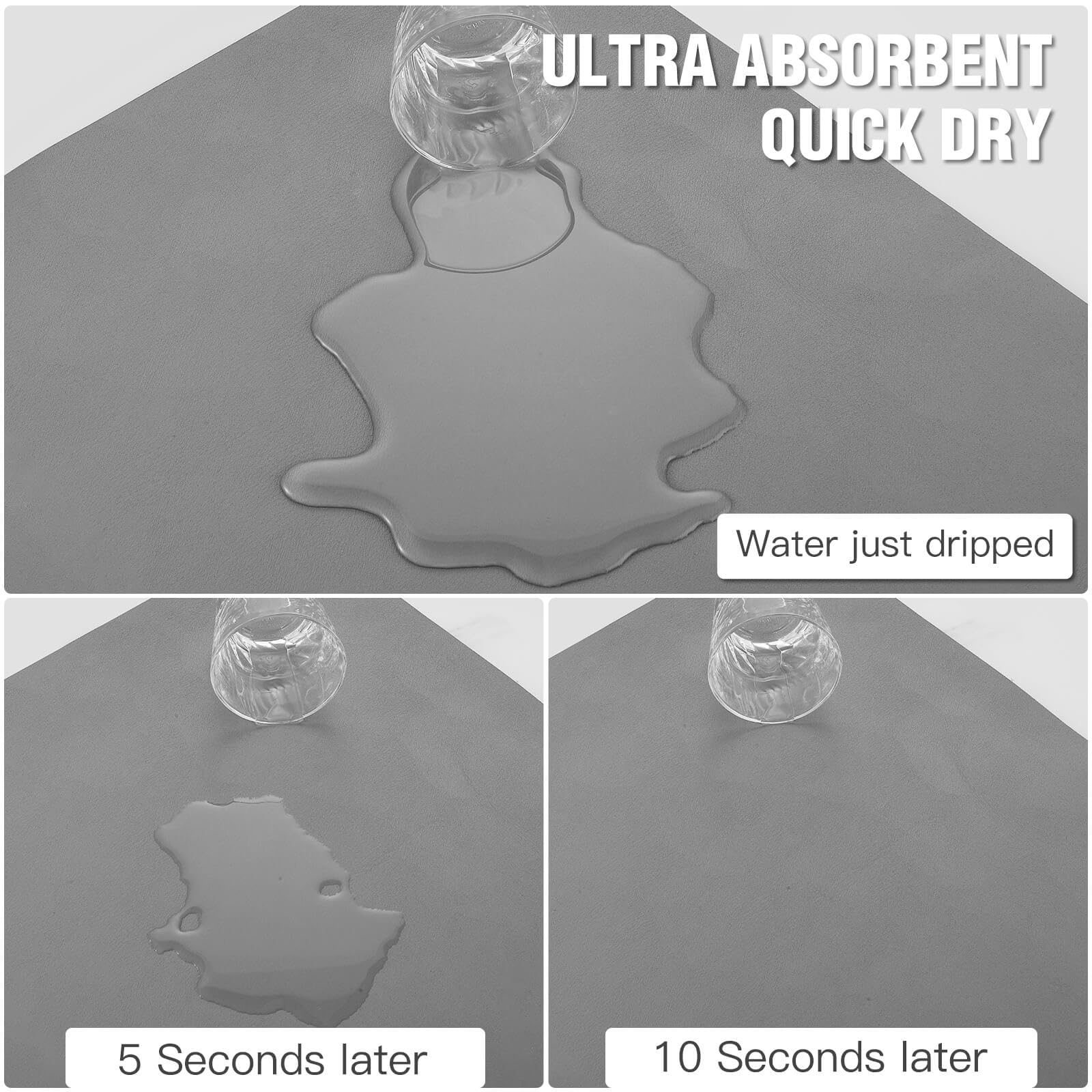 EDC-BFYOU non-slip rubber back keeps items stable after washing