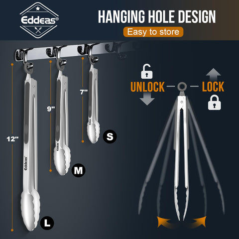 Eddeas hanging loop makes drying and organization simple.