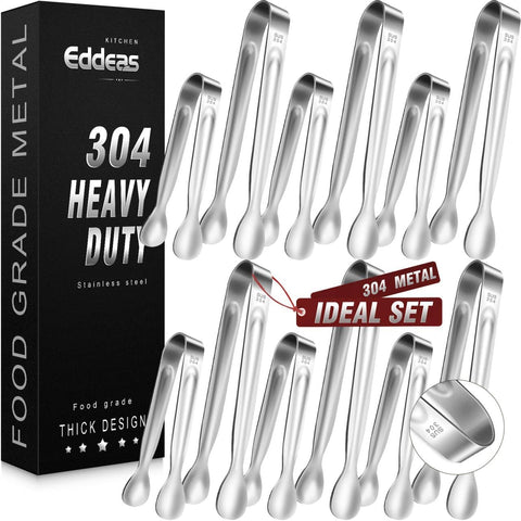 Eddeas ice tongs 6inch in use for sugar cubes at a tea party