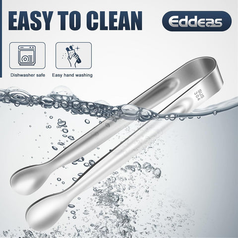 Eddeas silver mini tongs in gift-ready box