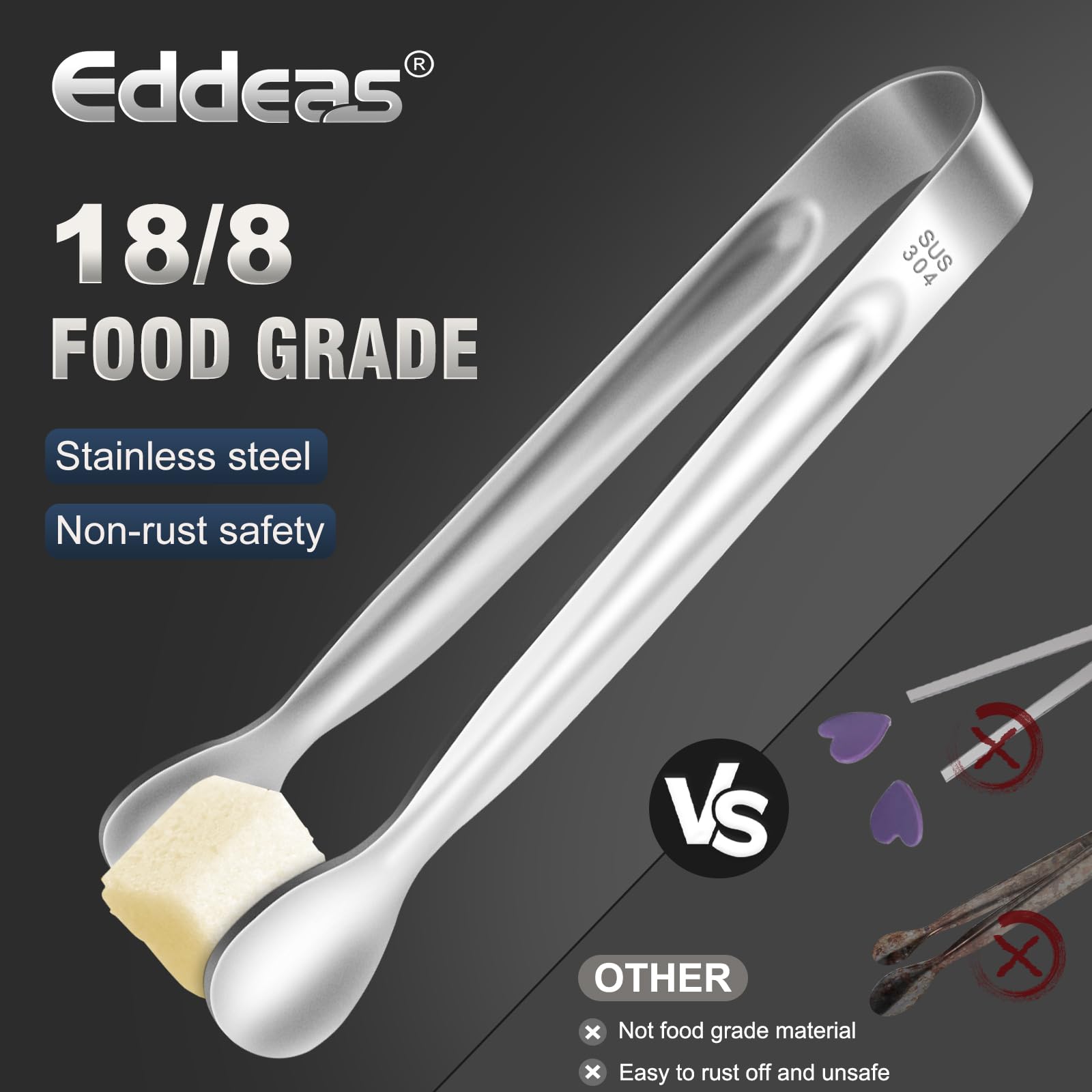 Eddeas sugar tongs 4inch ready to pick olives at coffee bar