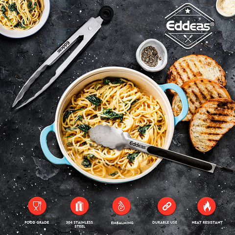 Eddeas tongs versatile for grill, salad, and kitchen tasks