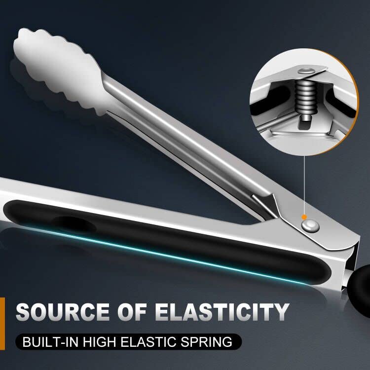 Eddeas locking mechanism tongs prevent accidental opening for safer handling