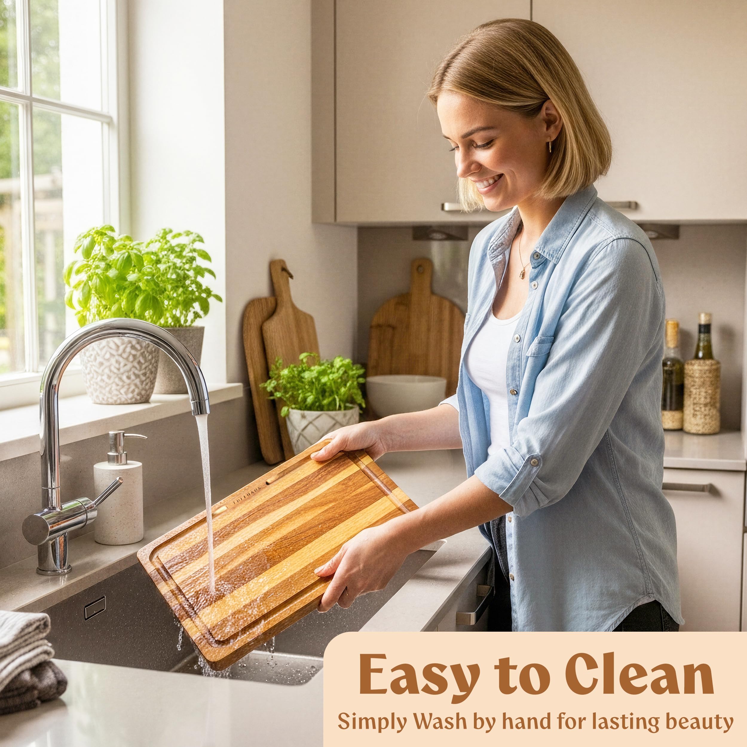 EDELHAUS acacia cutting board ideal gift for new homes and entertaining.
