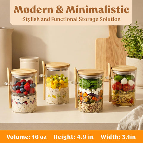 EDELHAUS bamboo lids with silicone seals maintain freshness and prevent spills.