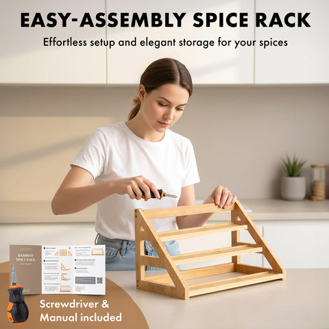 Edelhaus compact rack maximizes kitchen storage without crowding counters.