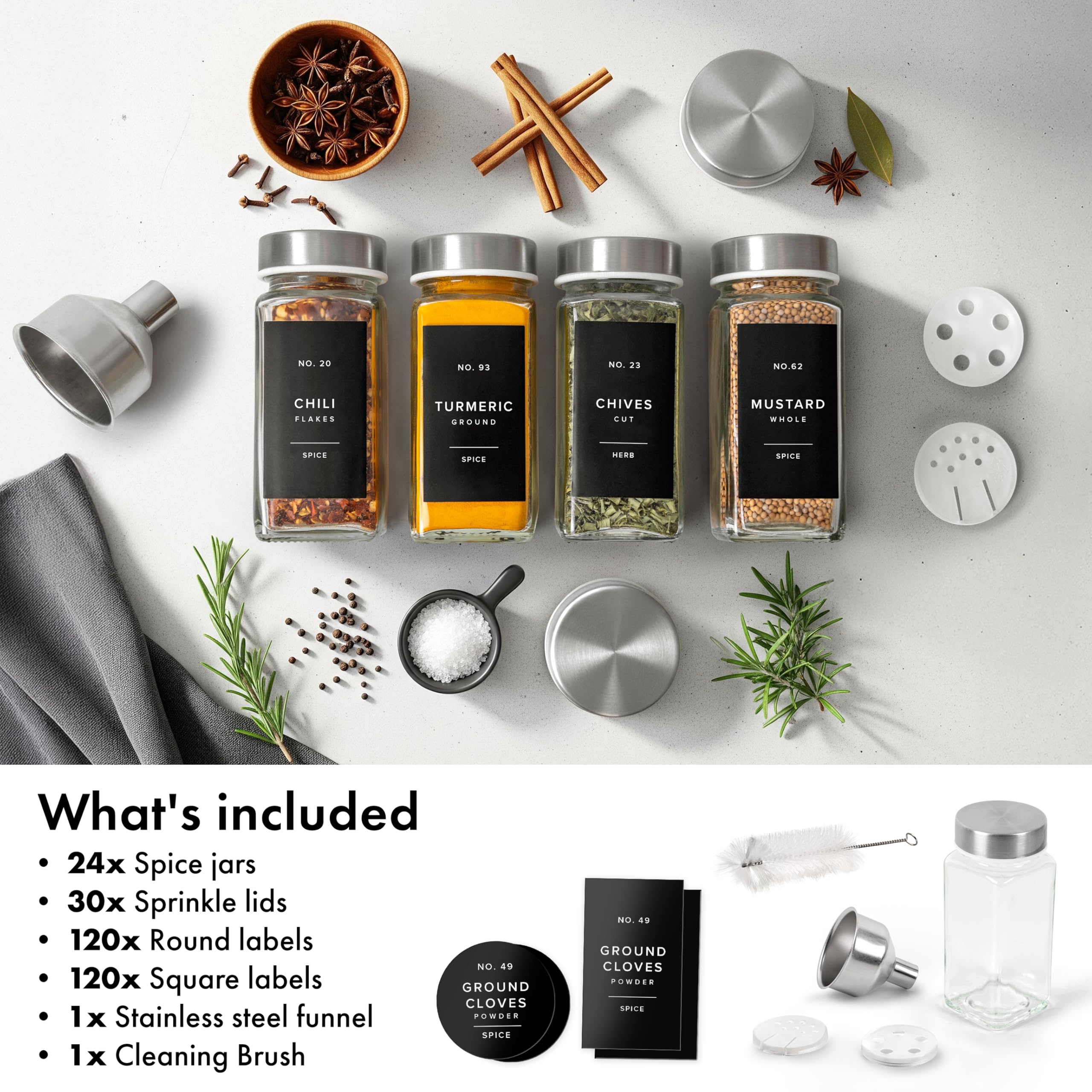 EDELHAUS compact spice storage fits tight pantry spaces