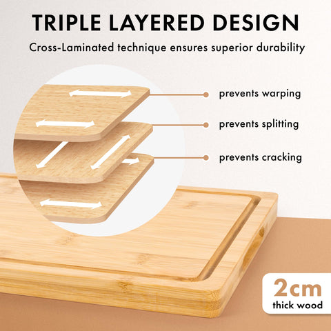 EDELHAUS cutting board 12x8 ideal for mid-size prep