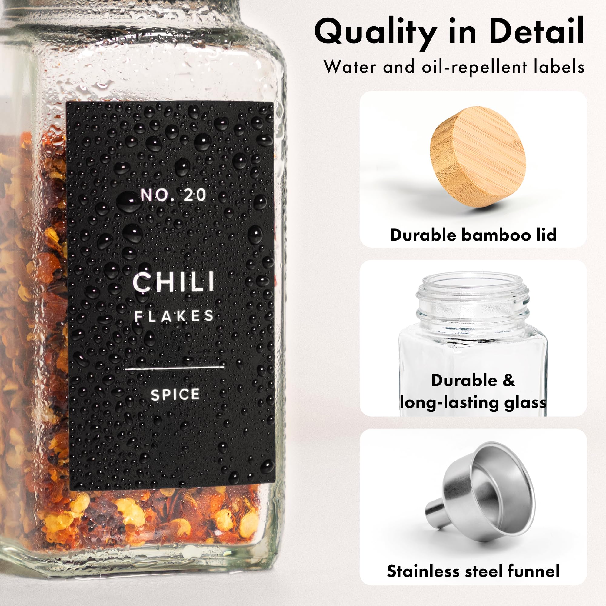 Ideal for organized pantries and ready-to-use spice kits.