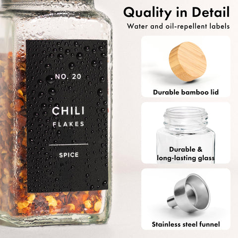 Ideal for organized pantries and ready-to-use spice kits.