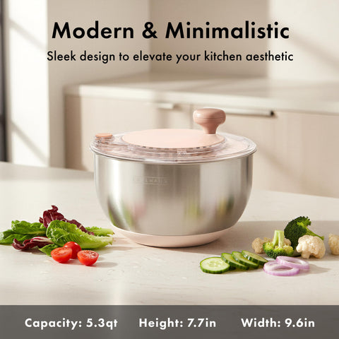 EDELHAUS spinner crank handle provides smooth, controlled spinning.