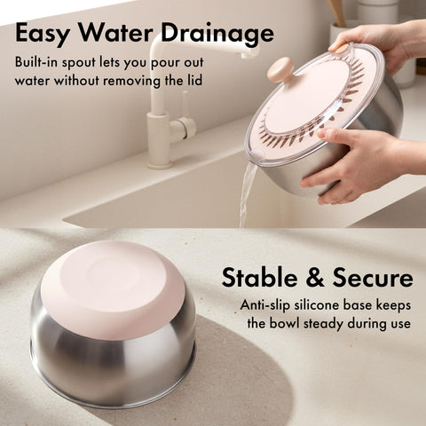 EDELHAUS transparent lid lets you watch the spin without lifting.