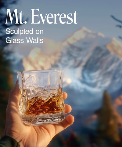 EdelweissPeak 8 oz freezable glass helps keep whiskey cold longer