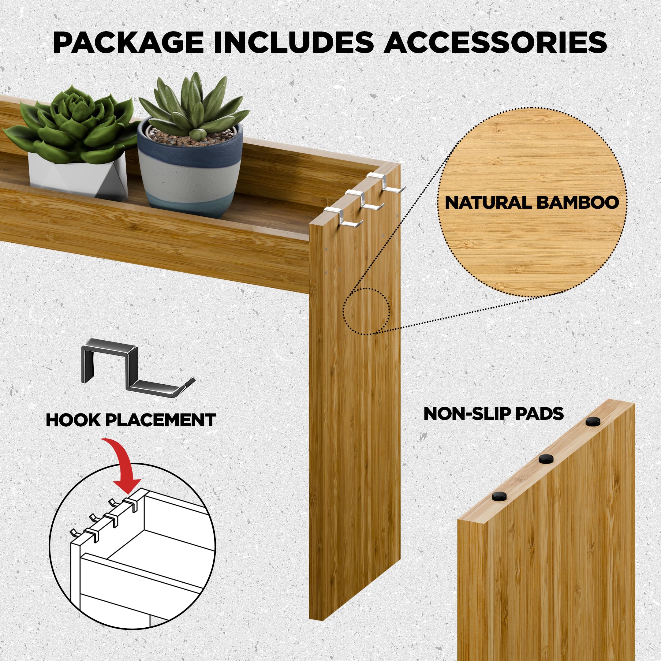 Edgecrest complete kitchen organizer kit, compact setup for decluttered shelves.