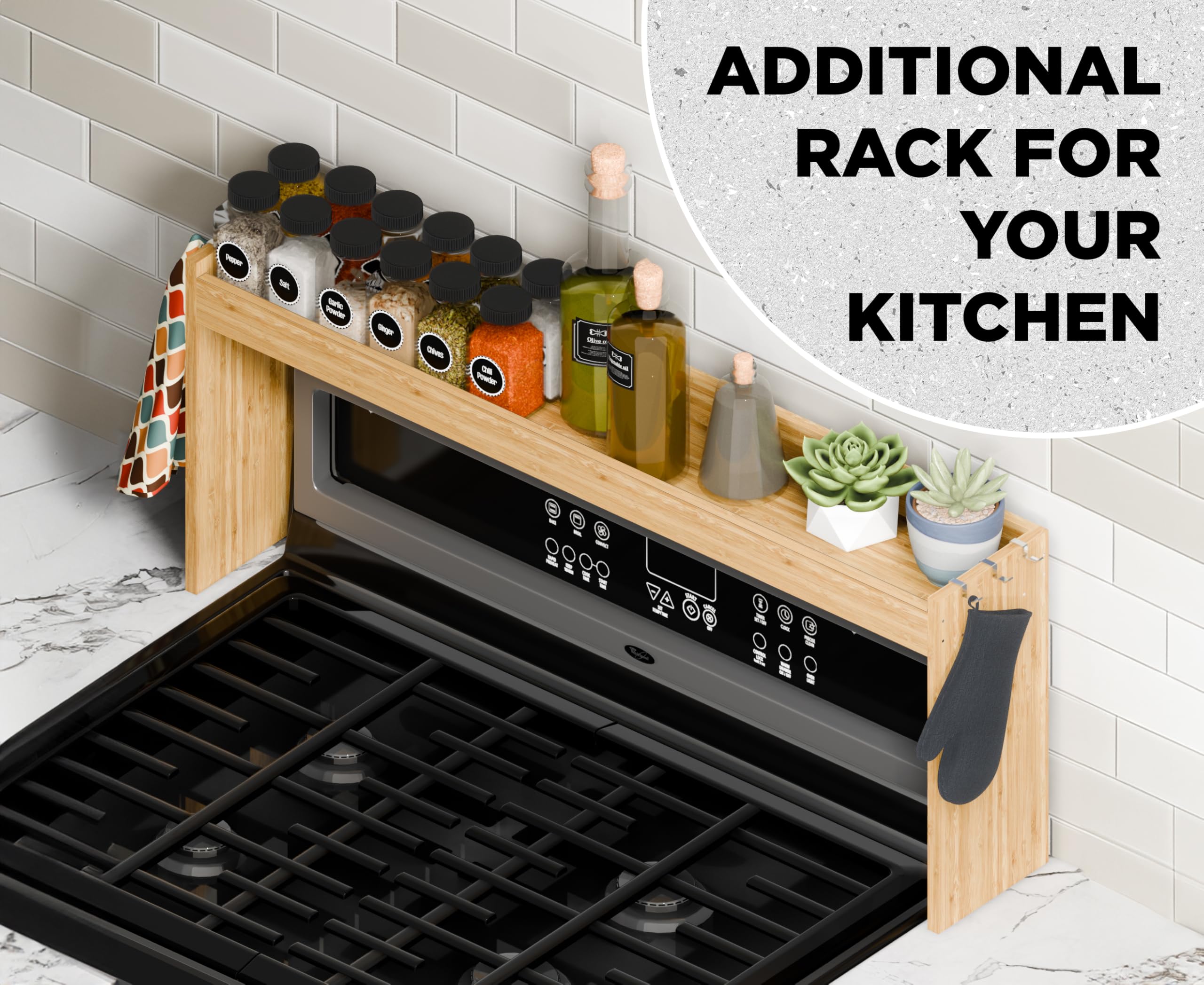 Edgecrest moisture-resistant bamboo material, suitable for busy kitchen environments.