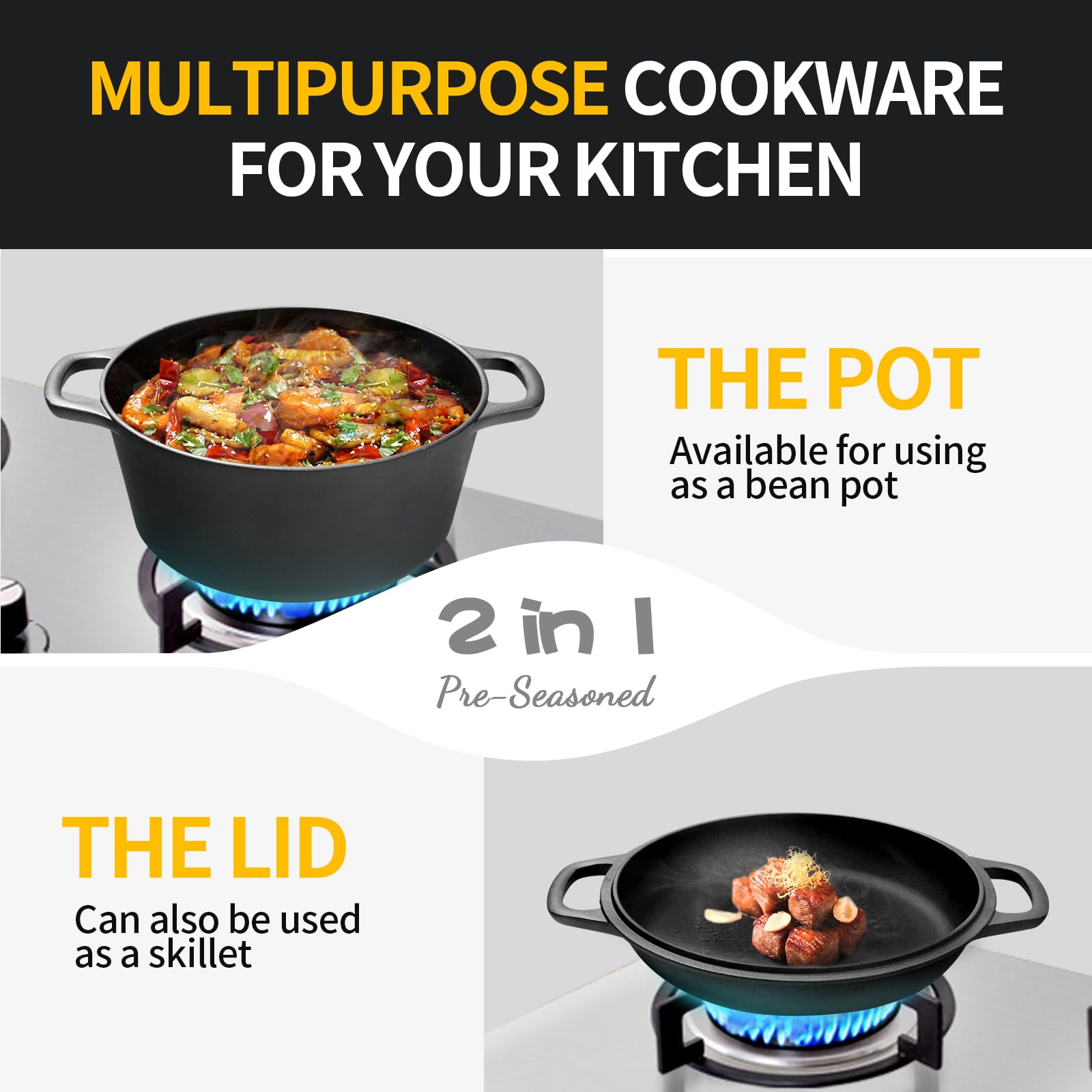 Edging Casting dutch oven care guide: simple hand-wash and oil to maintain seasoning.