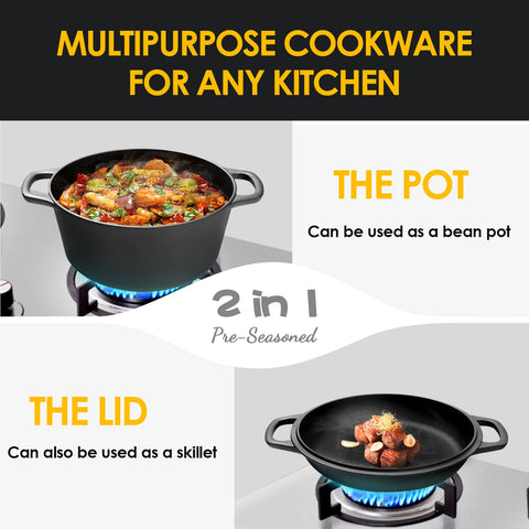 EDGING CASTING skillet-lid setup enables searing and lid-based flexibility.