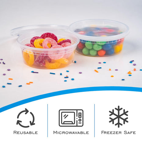 EDI microwave-safe cups without lids ideal for quick reheats.