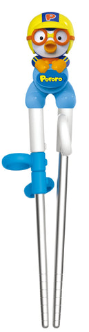 Edison Friends Pororo training chopsticks for right-handed kids with beginner grip