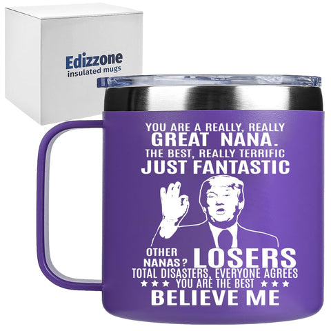 Edizzone Nana Gifts double-wall insulation keeps drinks hot or cold longer