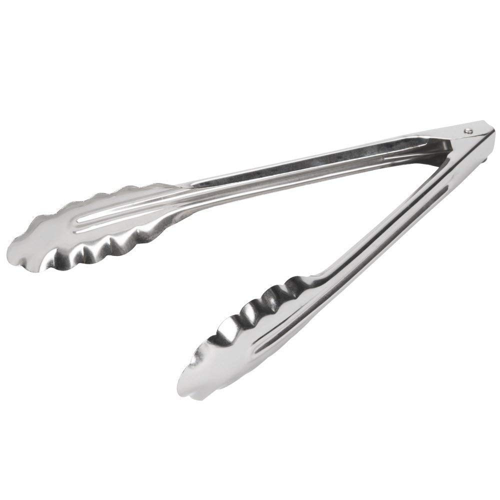 Edlund 4409HD scallop-edge tongs for precise buffet serving.