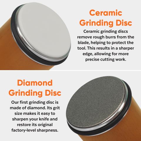 EDOVEN sharpener set to 15-degree angle for ultra-fine edges
