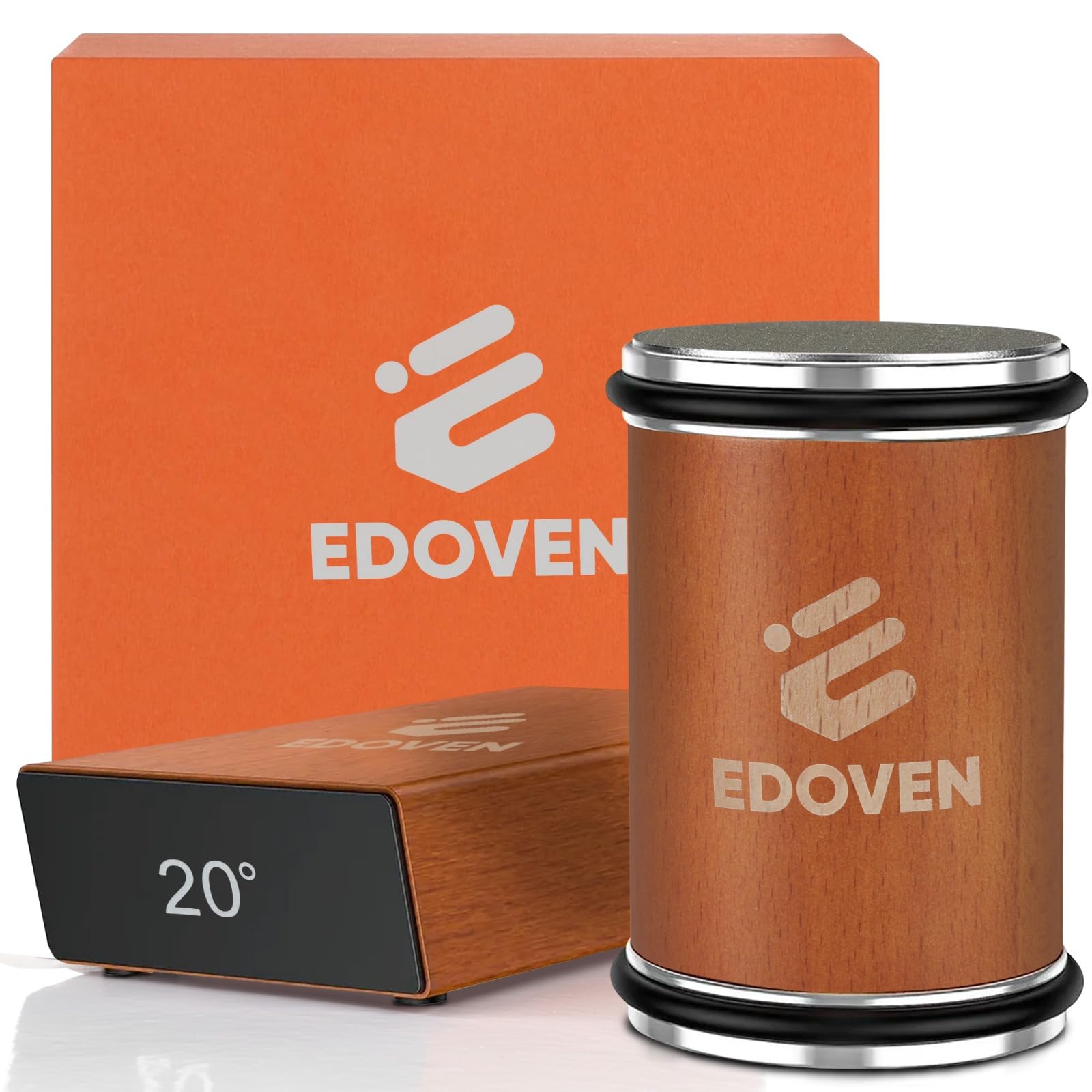 EDOVEN rolling knife sharpener dual-angle capability for precise kitchen cuts
