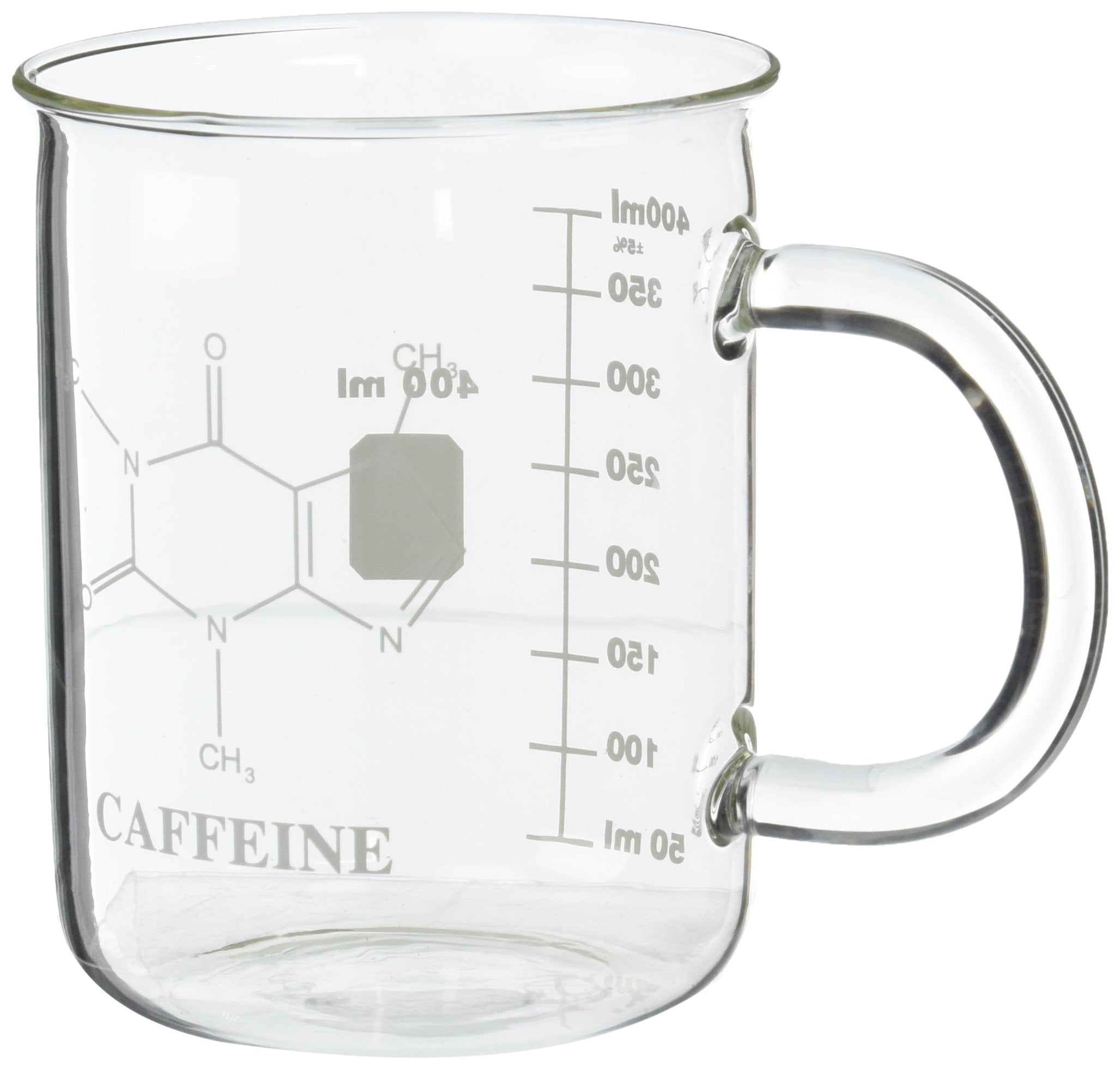 Educational Innovations caffeine-molecule mug side view for learning-focused coffee moments.