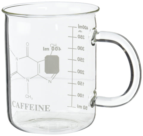 Educational Innovations caffeine-molecule mug side view for learning-focused coffee moments.