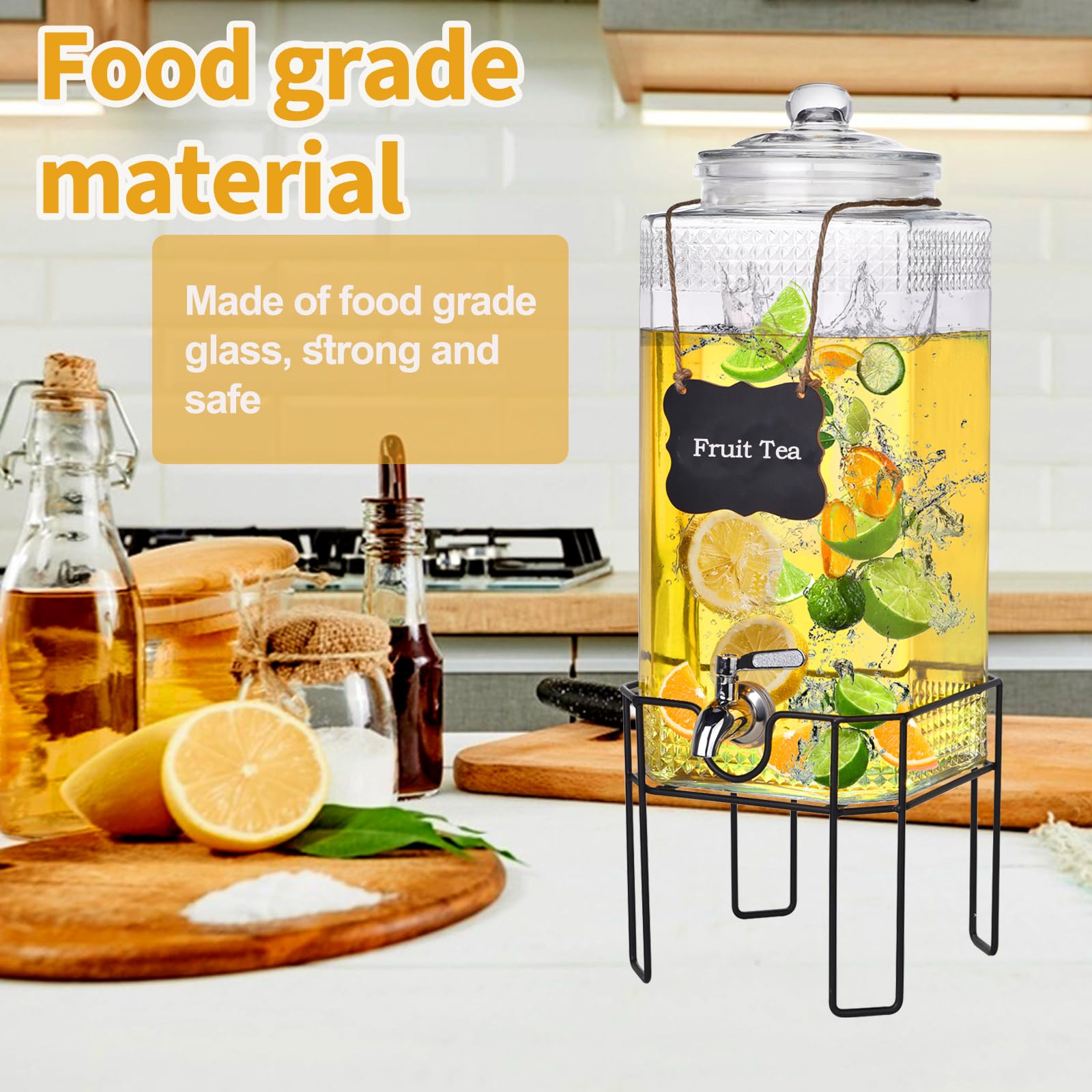 Edycur 2-gallon capacity serves large groups with fewer refills.