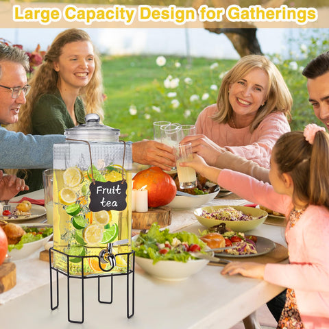 Edycur lemonade, juice dispenser suits outdoor entertaining.