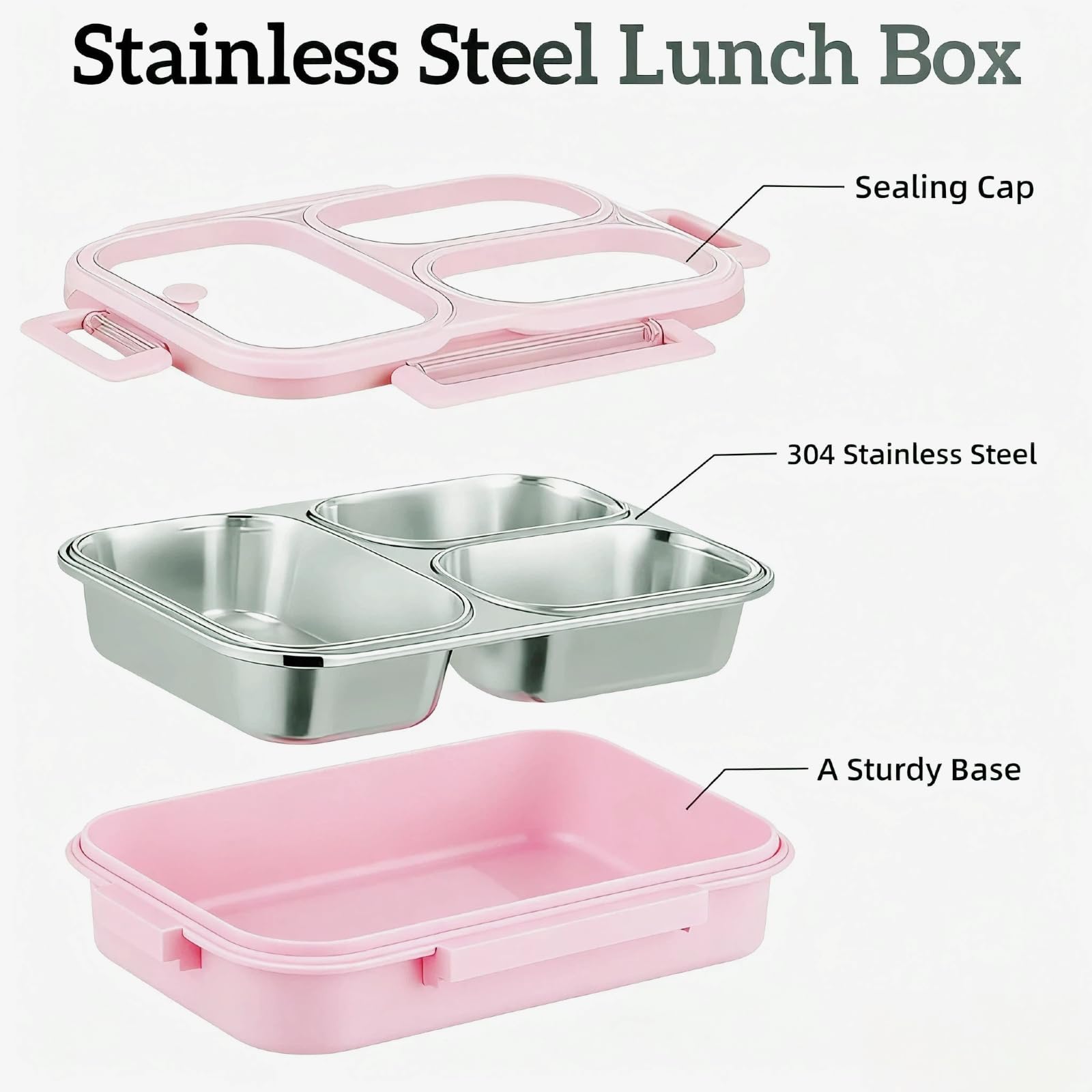 Three compartments on Eechen Charm box support portion control.