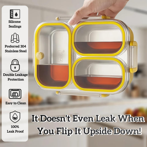 Eechen Charm eco-friendly metal container offers durable meal storage.