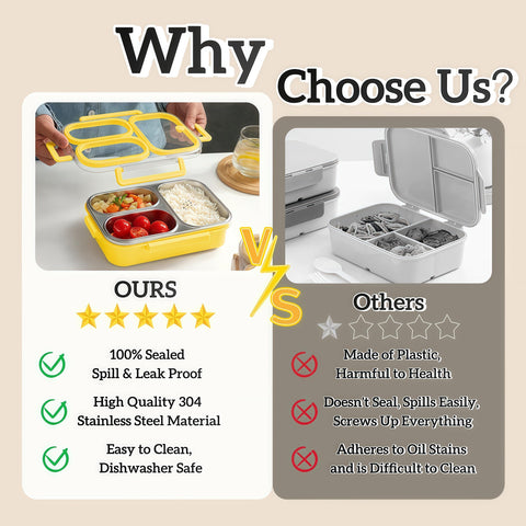 Eechen Charm kids lunch box is easy to clean after meals.