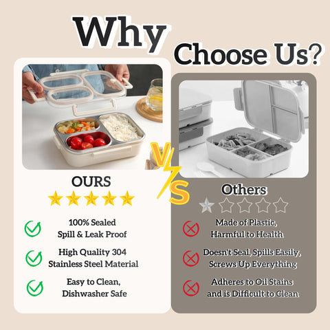 Eechen Charm large-capacity bento box supports organized meals for kids, office, or picnics