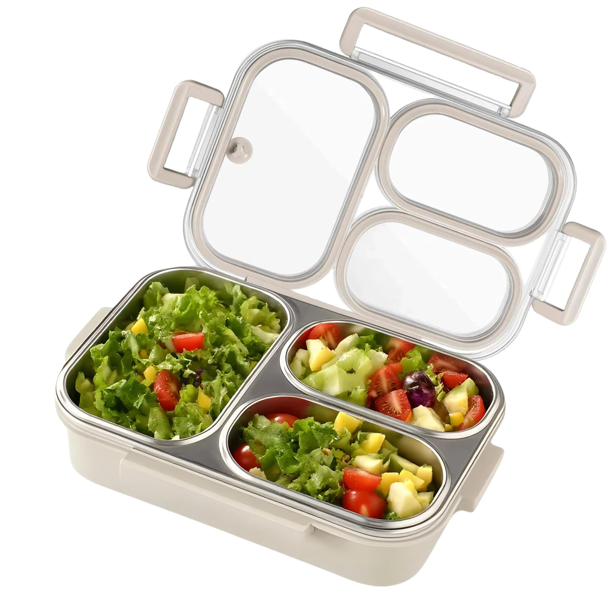 Eechen Charm lunch box for kids with three compartments keeps meals organized on the go