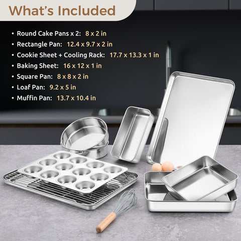 E-far rectangle roasting pan for versatile sheet pan meals.