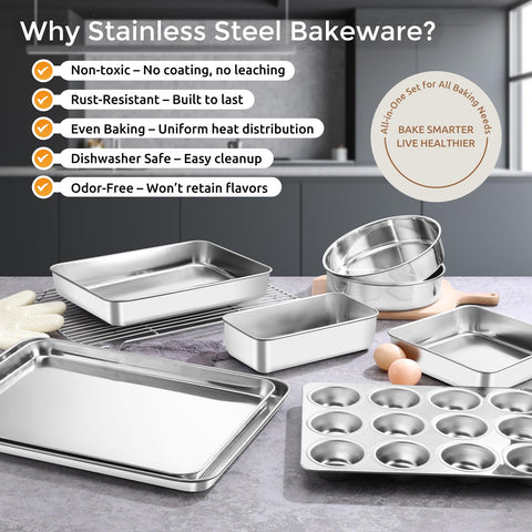 E-far 8x8 square pan ideal for brownies and bars.