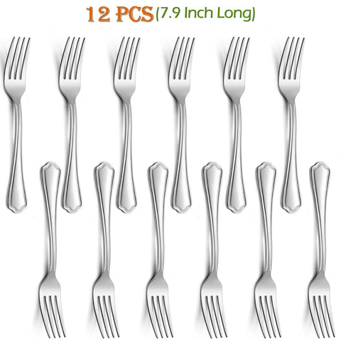 E-far 18-0 nickel-free stainless forks for safe daily dining