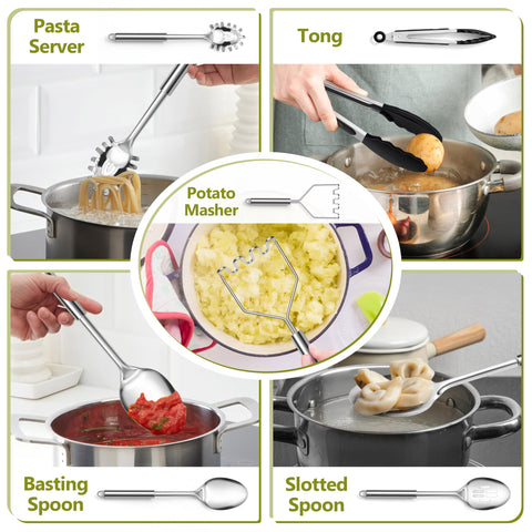 E-far heat-insulated handle design protects hands during cooking.