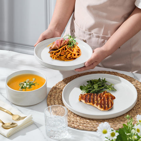 E-far microwave and dishwasher safe for convenient daily use.