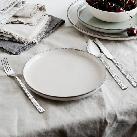 E-far mirror-polished spoons add shine to meals and service.